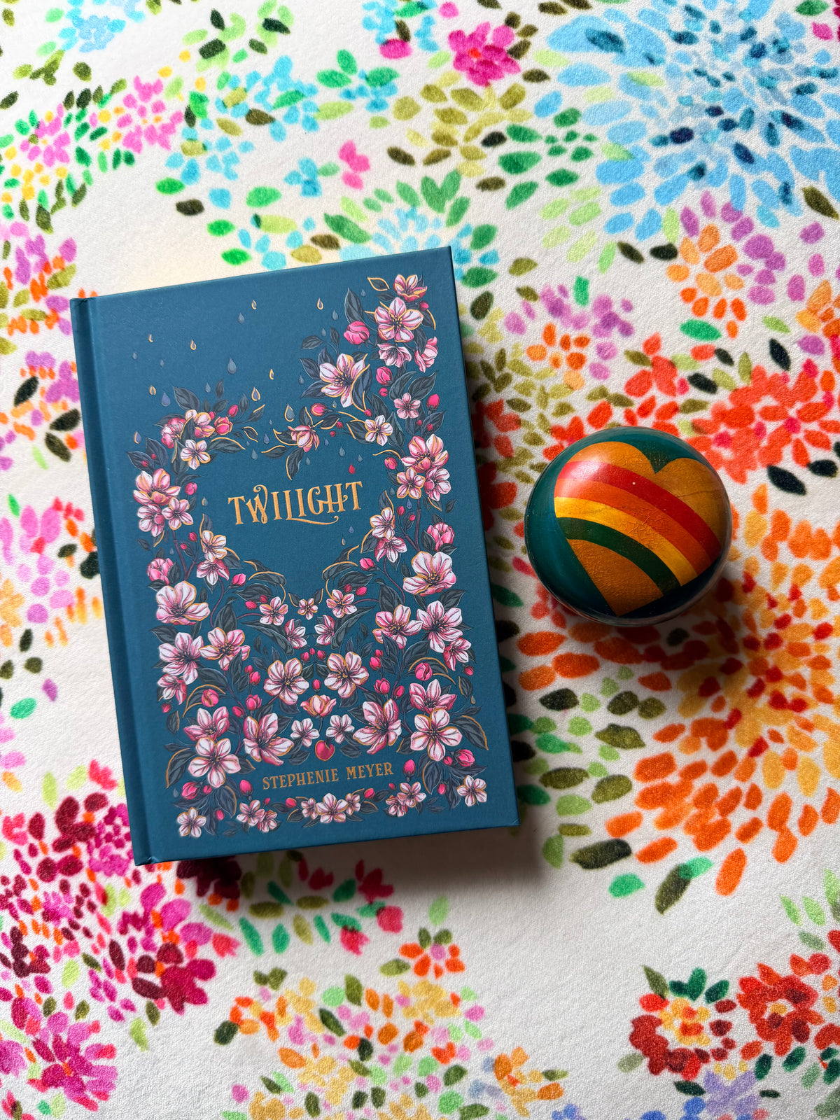 Retro Rainbow Heart Trinket Box