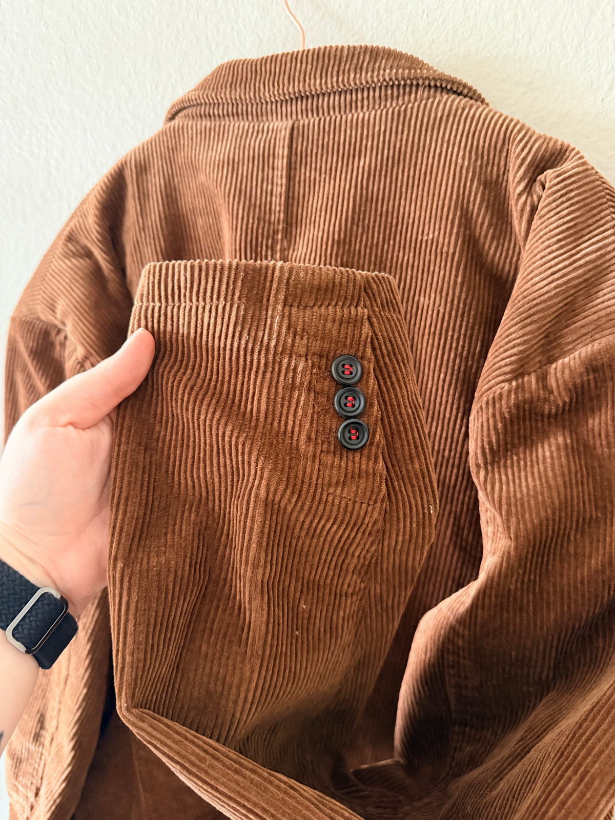 Brown Corduroy Oversized Blazer
