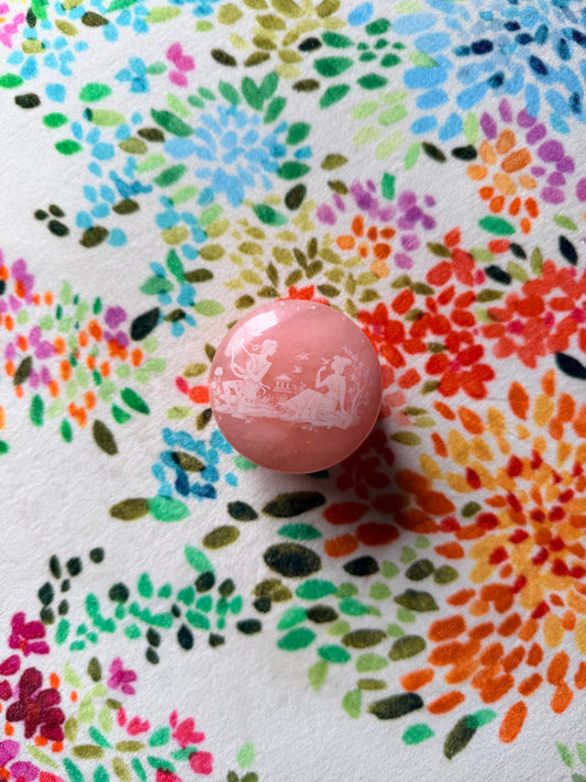 Pink Cameo Trinket Box