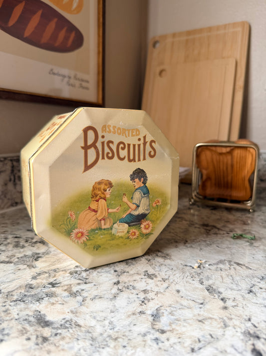 Cottage Biscuit Tin